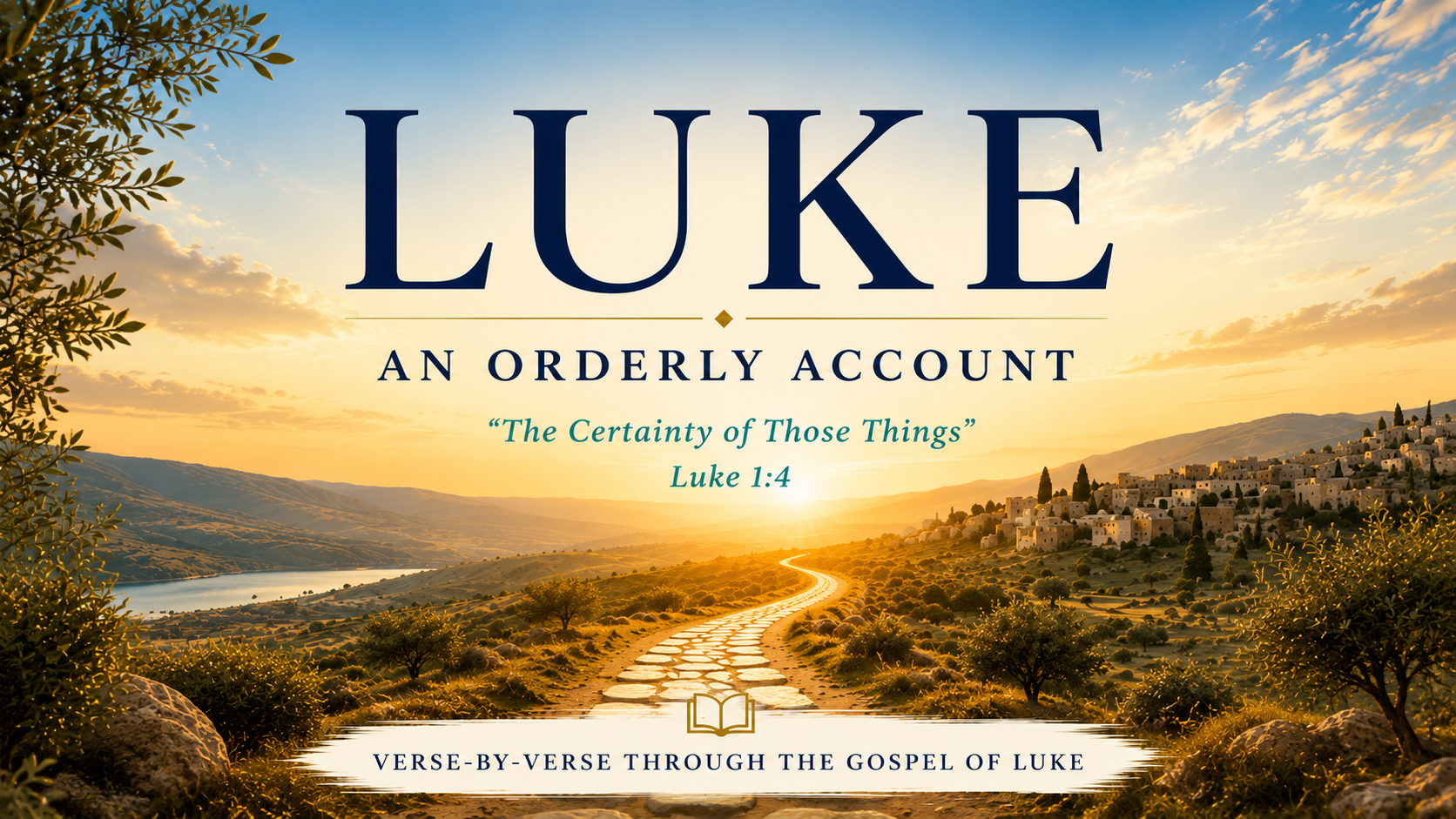 Luke: An Orderly Account—verse by verse through the Gospel of Luke